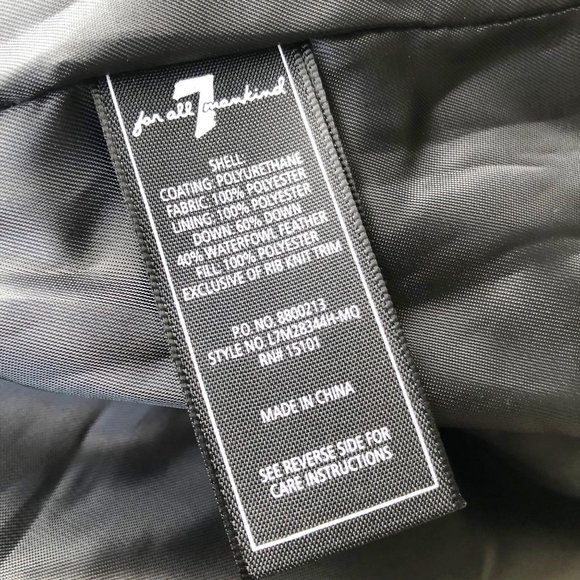 7 For All Mankind Hooded Belted Down Parka - Picture 7 of 8